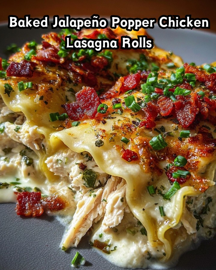 Easy Baked Jalapeño Popper Chicken Lasagna Rolls Ready in 30 Minutes