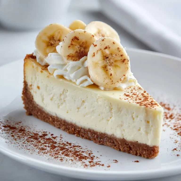 Easy Banana Cream Cheesecake – No-Bake and Deliciously Creamy