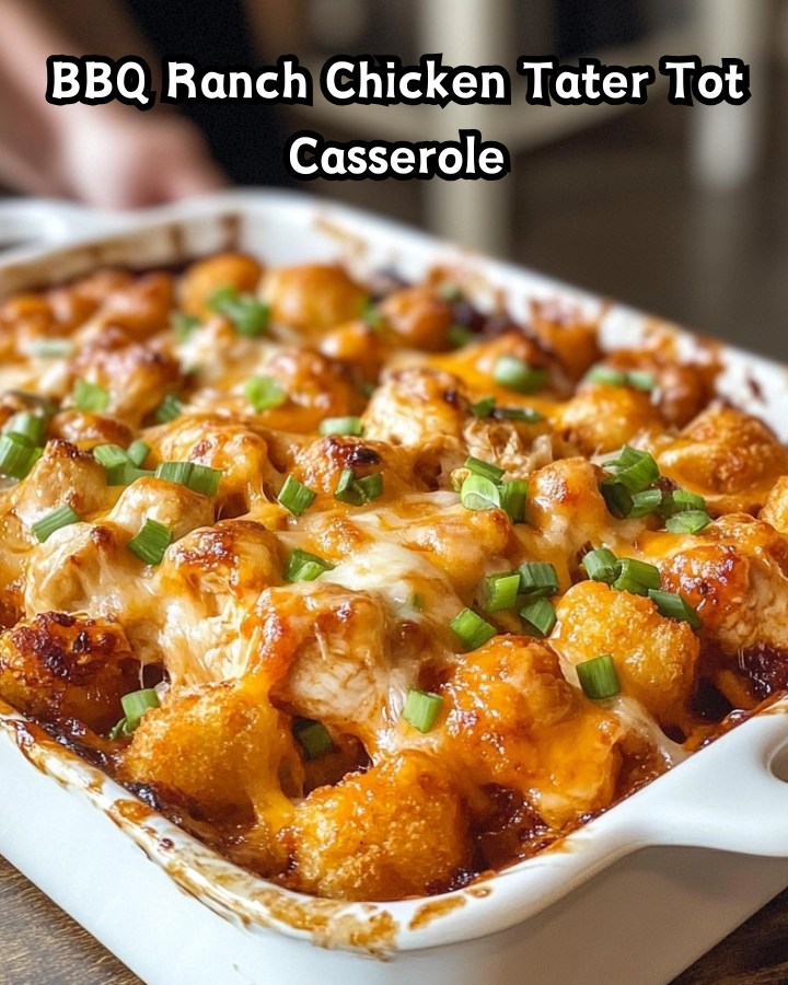 Easy BBQ Ranch Chicken Tater Tot Casserole Ready in 30 Minutes
