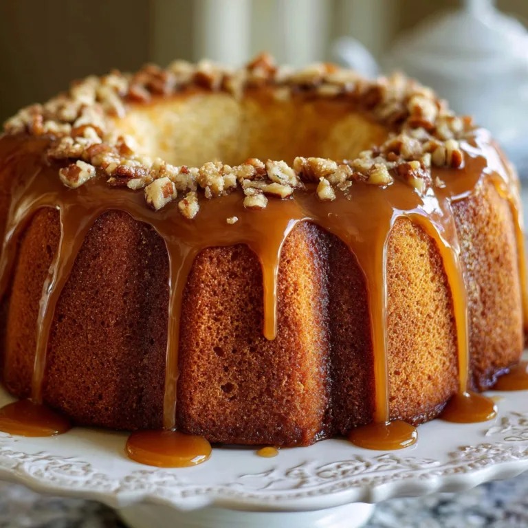 Best Brown Sugar Pound Cake with Caramel Glaze – Family Favorite