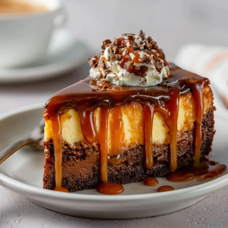 Ultimate Caramel Brownie Cheesecake Ready in 30 Minutes