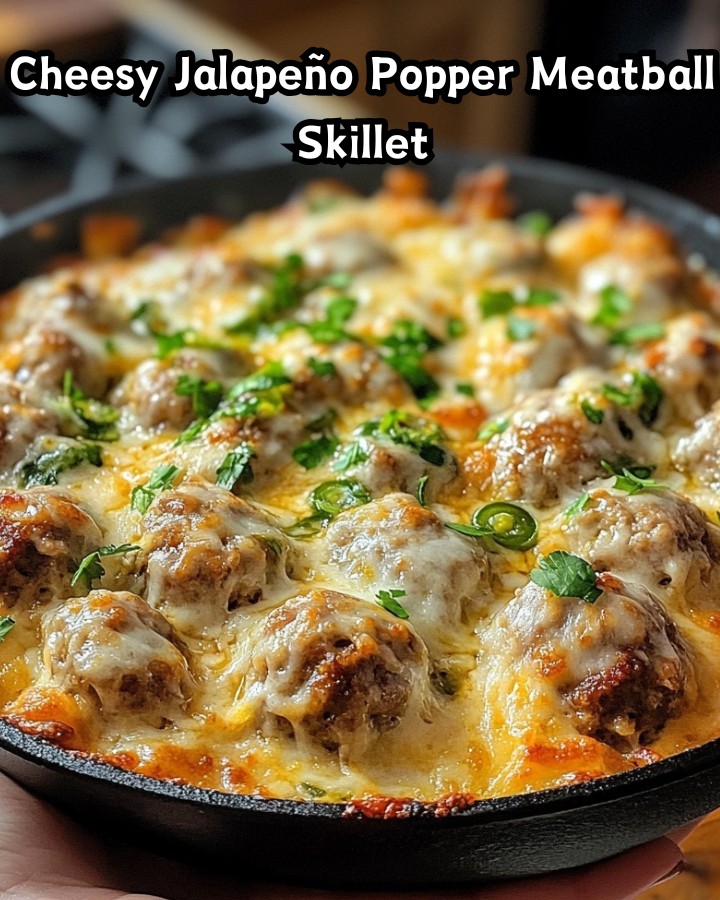 Easy Cheesy Jalapeño Popper Meatball Skillet Ready in 30 Minutes