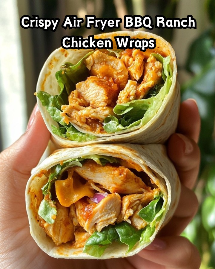 Easy Crispy Air Fryer BBQ Ranch Chicken Wraps Ready in 30 Minutes