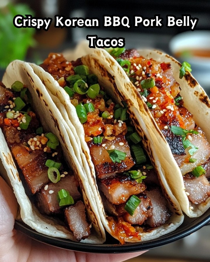 Easy Crispy Korean BBQ Pork Belly Tacos Ready in 30 Minutes
