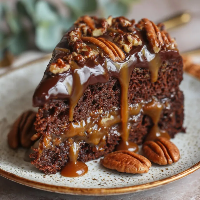 Ultimate Decadent Chocolate Caramel Pecan Cake – Ready in 30 Minutes