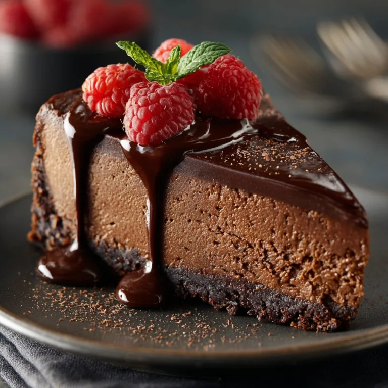 Ultimate Decadent Dark Chocolate Cheesecake – No-Bake Delight