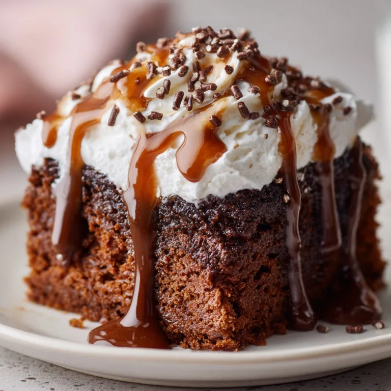 Easy Delicious Hot Chocolate Poke Cake Ready in 30 Minutes