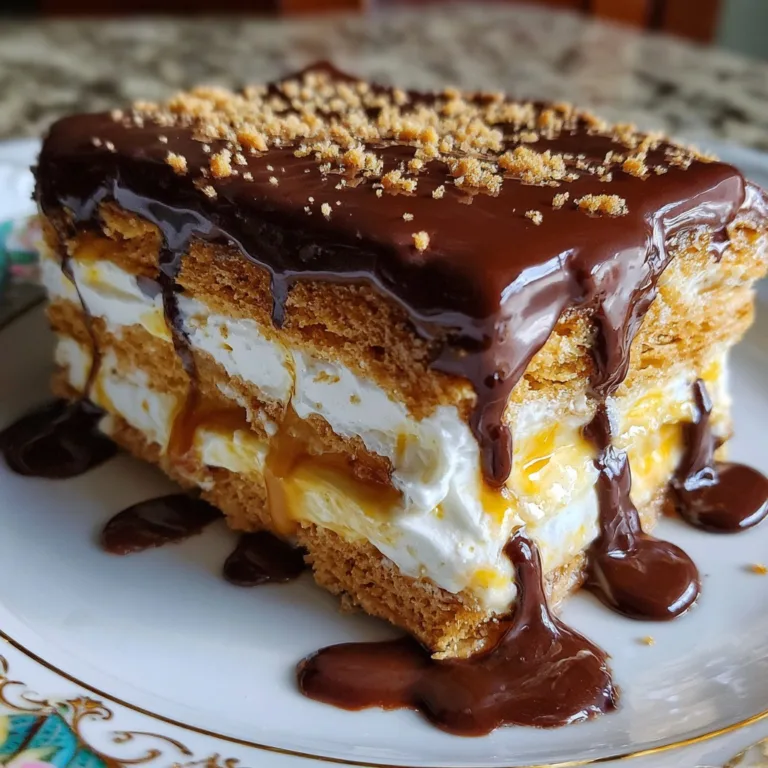 Easy No-Bake Eclair Cake Recipe – Ready in 30 Minutes