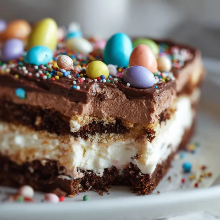 Easy Easter Chocolate Lasagna – No-Bake Spring Delight