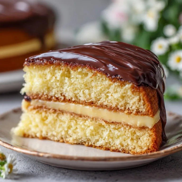 Easy Homemade Boston Cream Cake – Ready in 30 Minutes
