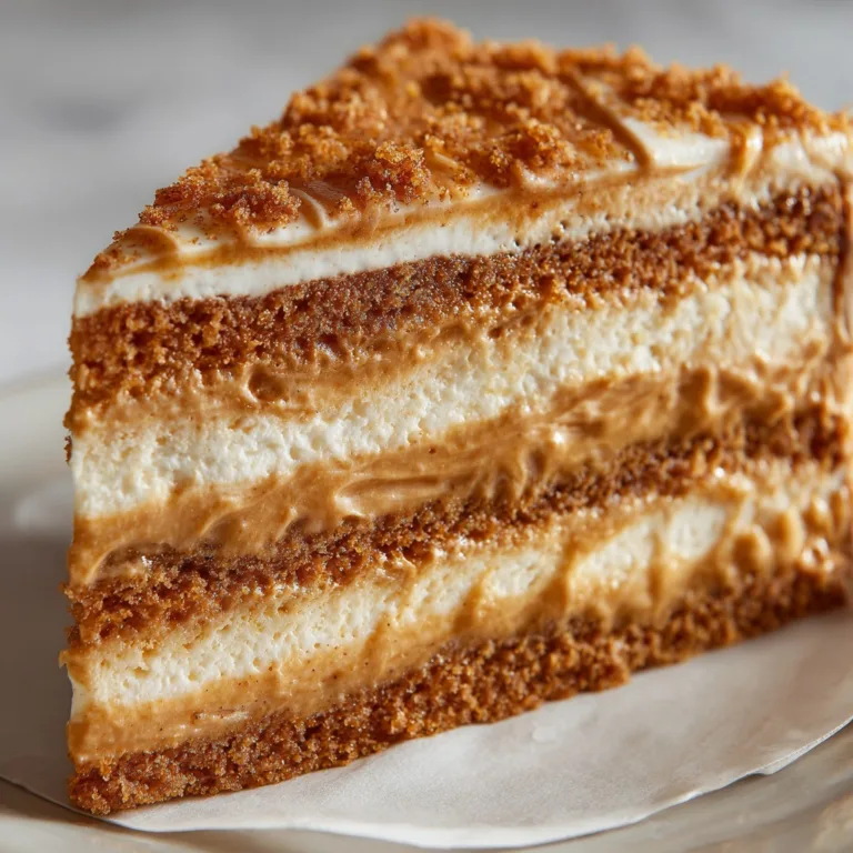 Easy Fluffy Cake Layers with Creamy Biscoff Filling