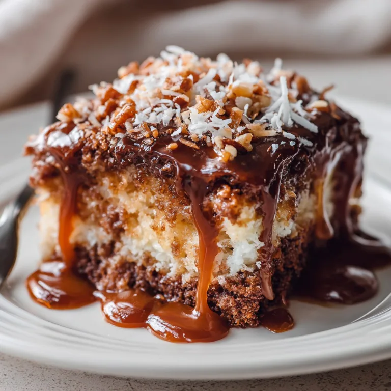 Ultimate German Chocolate Poke Cake Ready in 30 Minutes