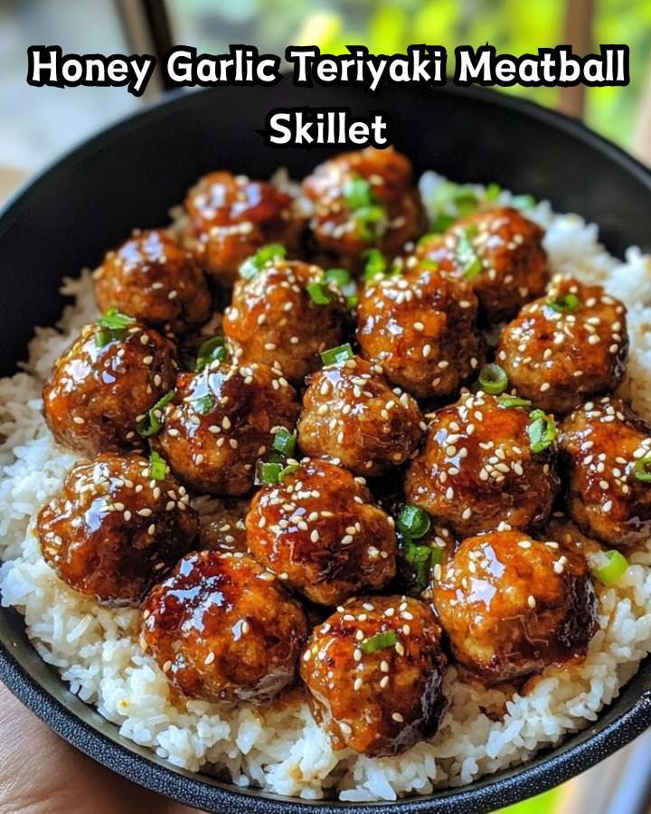 Easy Honey Garlic Teriyaki Meatball Skillet Ready in 30 Minutes