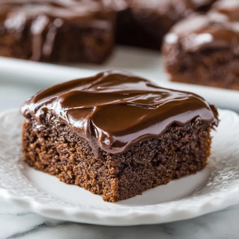 Easy Hostess Cakes Copycat Sheet Cake with Chocolate Ganache