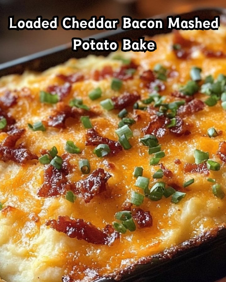 Ultimate Loaded Cheddar Bacon Mashed Potato Bake Ready in 30 Minutes