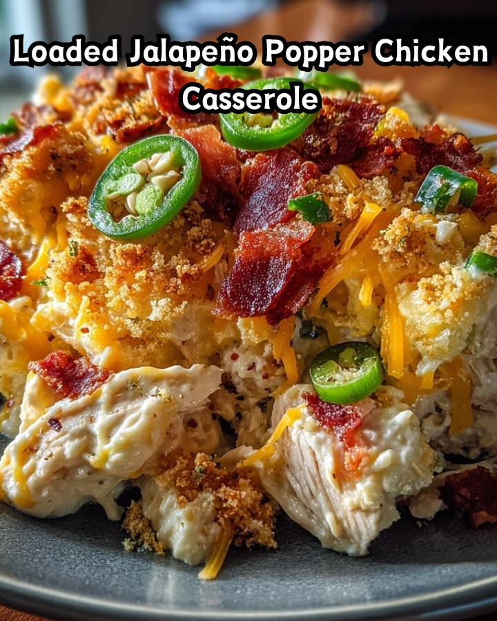 Ultimate Loaded Jalapeño Popper Chicken Casserole Ready in 30 Minutes