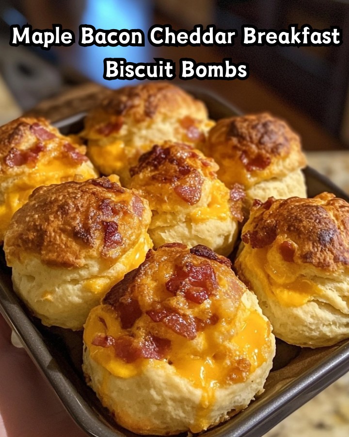 Easy Maple Bacon Cheddar Breakfast Biscuit Bombs Ready in 30 Minutes