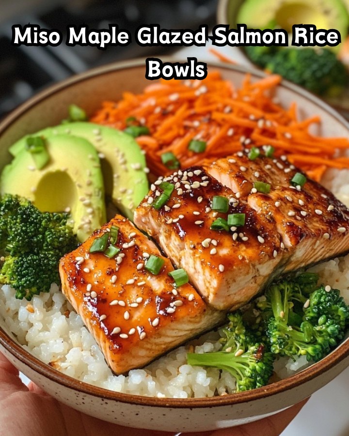 Easy Miso Maple Glazed Salmon Rice Bowls Ready in 30 Minutes