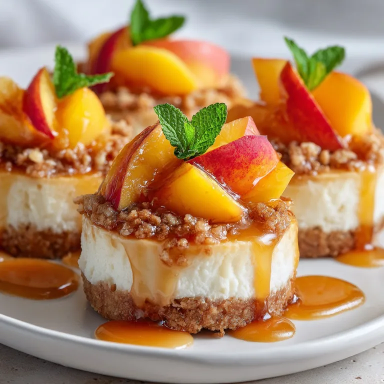 Easy Peach Cobbler Cheesecake Bites Ready in 30 Minutes