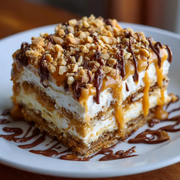 Ultimate Peanut Butter Crunch Lasagna – No-Bake Delight
