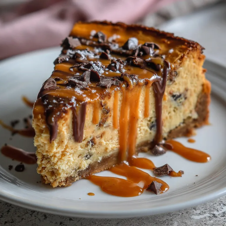 Ultimate Salted Caramel Chocolate Chip Cheesecake – No-Bake Delight