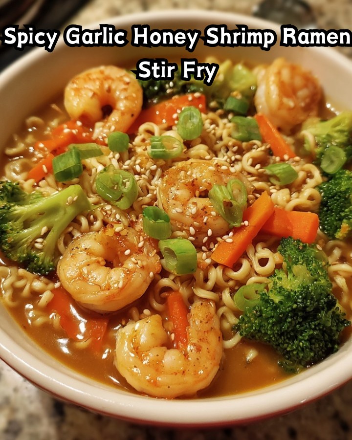 Best Spicy Garlic Honey Shrimp Ramen Stir Fry Ready in 30 Minutes
