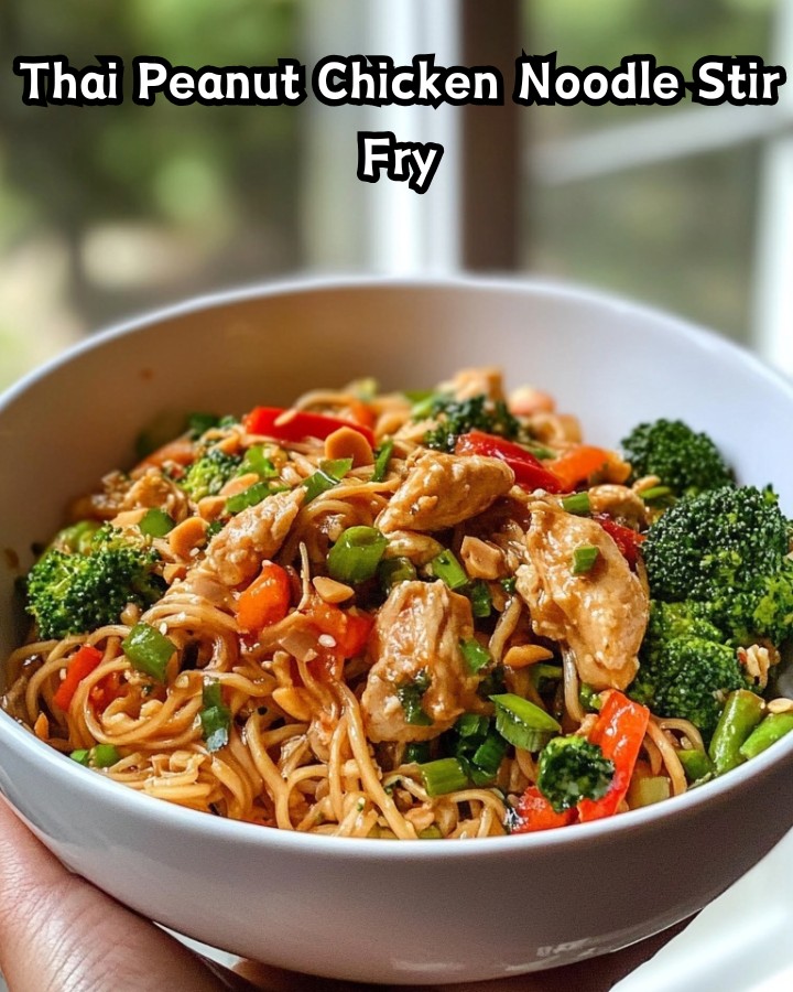 Easy Thai Peanut Chicken Noodle Stir Fry Ready in 30 Minutes