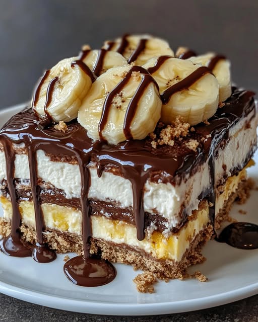 Ultimate Chocolate Banana Split Cake – Ready in 30 Minutes