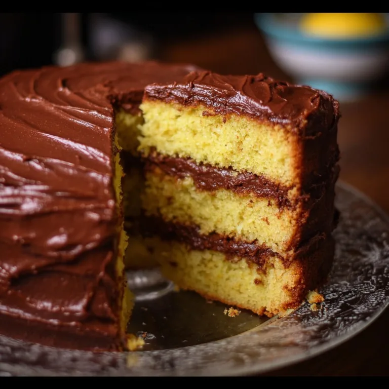 Homemade Lemon Cake With Chocolate Frosting – Ready in 30 Minutes