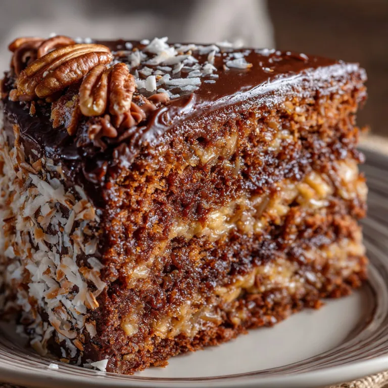 Ultimate Moist & Rich German Chocolate Cake – A True Indulgence