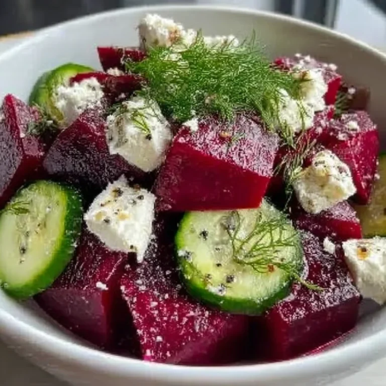 Beet Salad with Feta, Cucumbers, and Dill Recipe