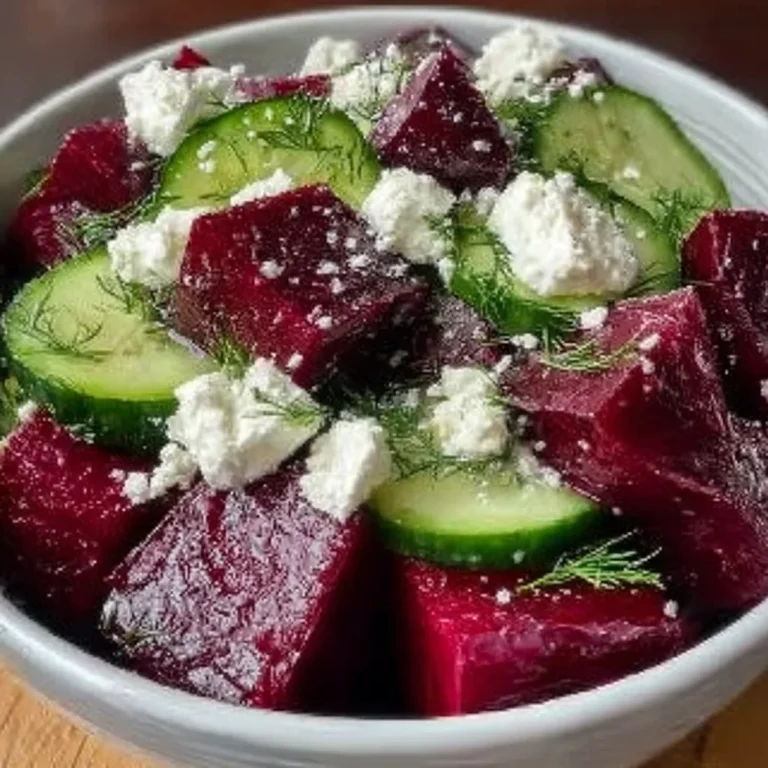 Beet Salad with Feta, Cucumbers, and Dill Recipe