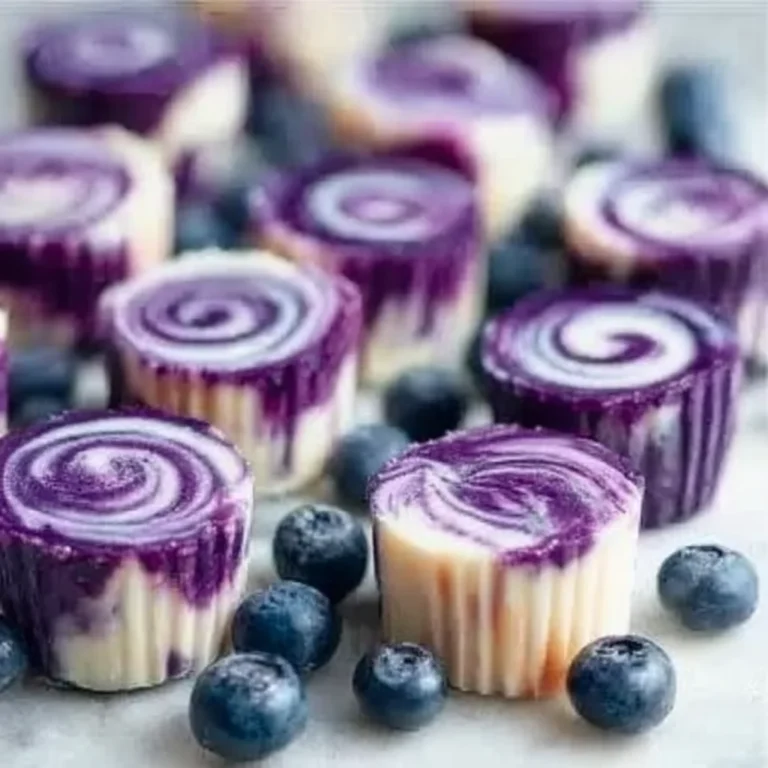 Blueberry Swirl Yogurt Bites Recipe