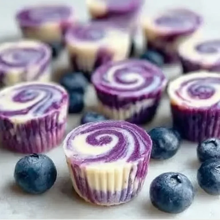 Blueberry Swirl Yogurt Bites Recipe