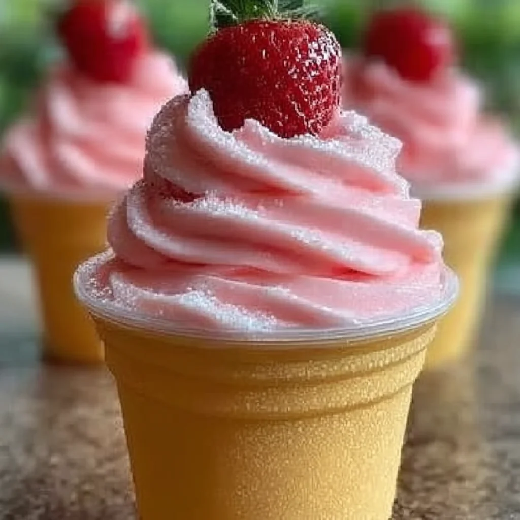 Easy Strawberry Dole Whip - A Quick Tropical Treat step by step
