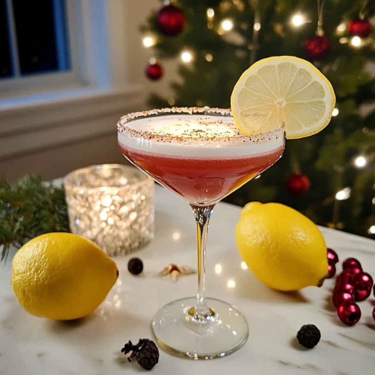 Holiday Lemon Drop Cocktail Recipe