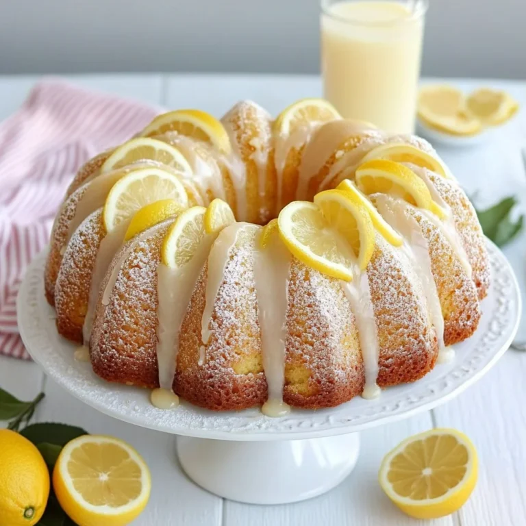 Lemon Bundt Cake Recipe