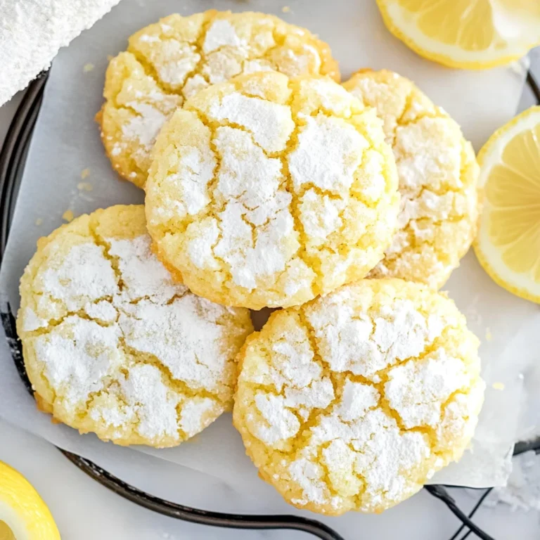 Lemon Crinkle Cookies Recipe