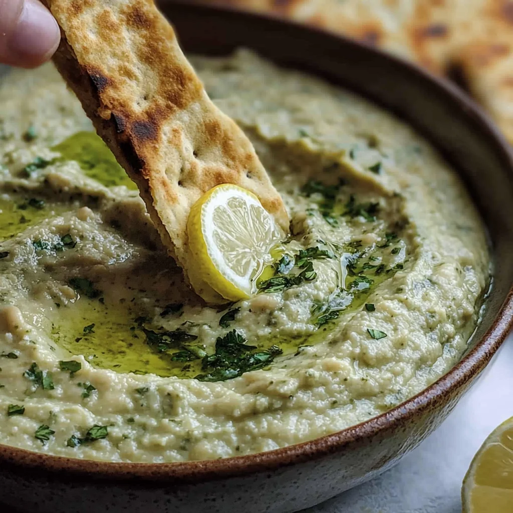 Lemon and Herb White Bean Dip step by step