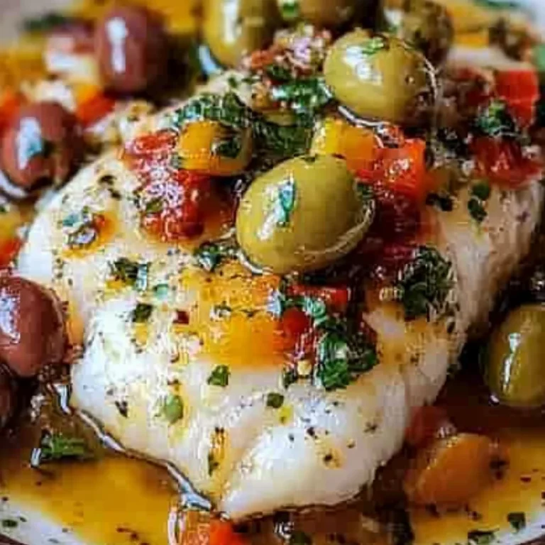 Mediterranean Baked Cod with Olives Recipe