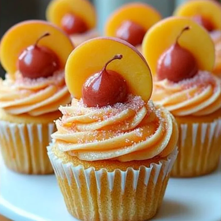 Peach Bellini Cupcakes Recipe