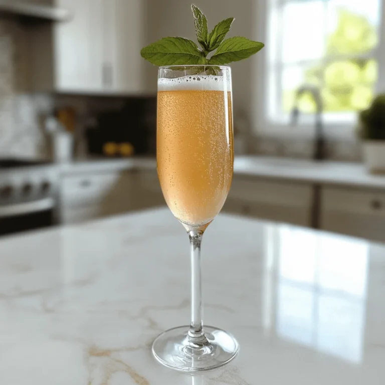 Peach Bellini Mocktail Recipe Easy