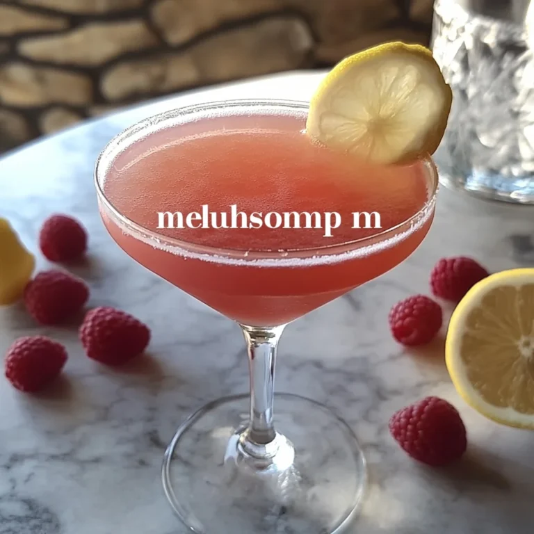 Raspberry Limoncello Martini Recipe