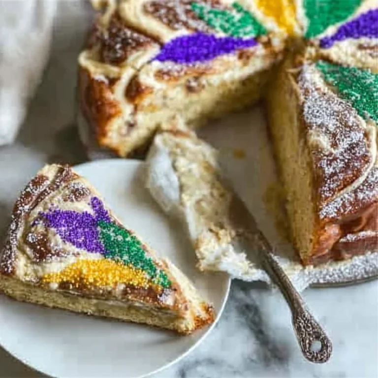 Soft and Moist Mardi Gras King Cake Recipe