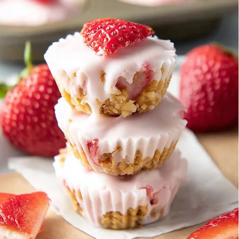 3 Ingredient Strawberry Yogurt Bites Recipe