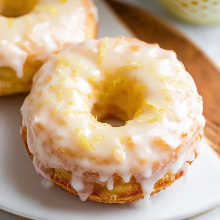 Baked Lemon Donuts with Lemon Glaze Recipe