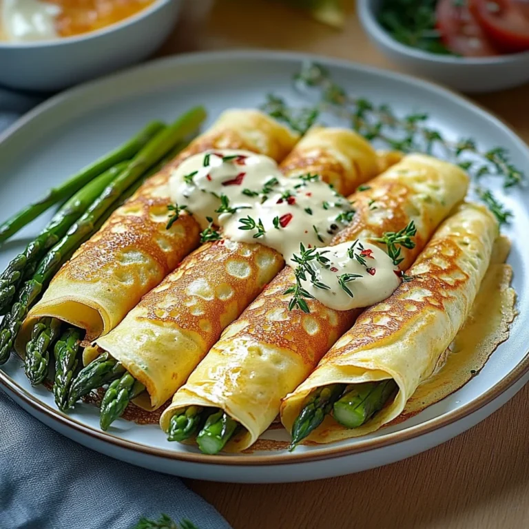 Savory Asparagus Crepes Recipe