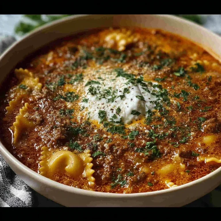 Mouthwatering One Pot Lasagna Soup Recipe