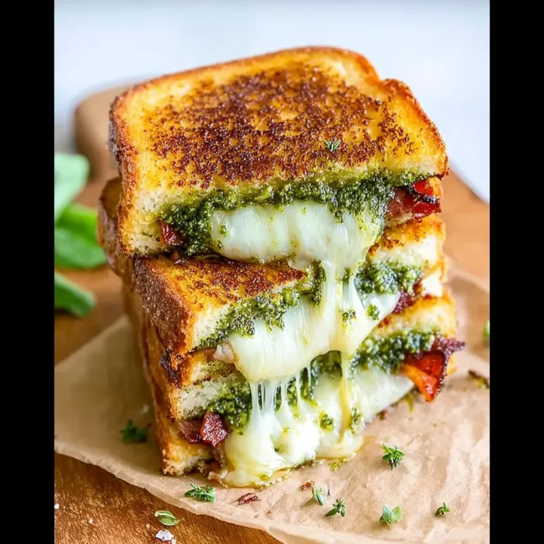 Sourdough Pesto Grilled Cheese Recipe