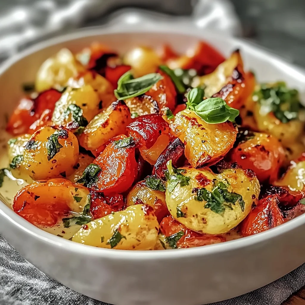 Cheesy Marry Me Roasted Vegetable Medley step by step